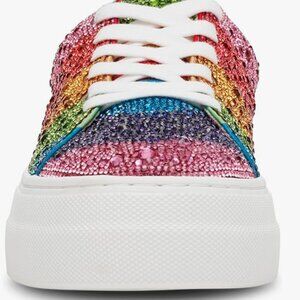 Betsey Johnson Women's Sidney Sneakers, Size 8M, Rainbow sequins, never worn!
